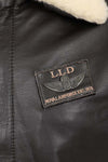 Men's Pilot Leather Jacket with Detachable Fur Collar