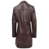 Women's 3/4 Length Classic Leather Coat