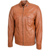 Men's Two Button Leather Blazer