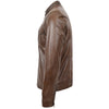 Men's Two Button Leather Blazer