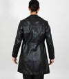 Women's 3/4 Length Classic Leather Coat