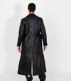 Women's Full Length Classic Leather Coat
