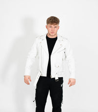 Men's Classic Brando Biker Leather Jacket