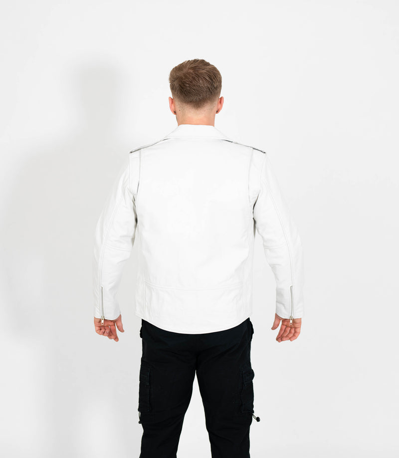 Men's Classic Brando Biker Leather Jacket