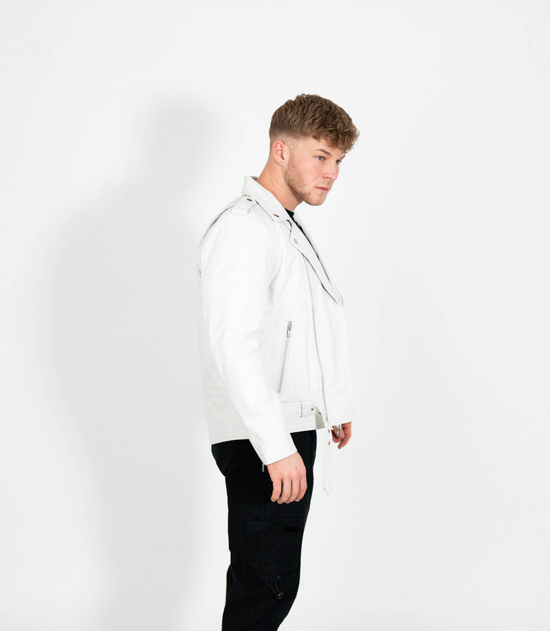 Men's Classic Brando Biker Leather Jacket