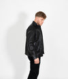 Tony 999 - Men's Mandarin Collar Leather Jacket