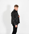 Tony 999 - Men's Mandarin Collar Leather Jacket