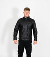 Tony 999 - Men's Mandarin Collar Leather Jacket