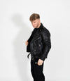 Men's Classic Brando Biker Leather Jacket