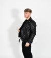 Men's Classic Brando Biker Leather Jacket