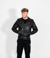Men's Classic Brando Biker Leather Jacket