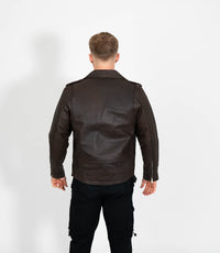 Men's Classic Brando Biker Leather Jacket