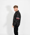 Men's Real Leather Biker Style Racer Jacket