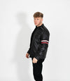 Men's Real Leather Biker Style Racer Jacket