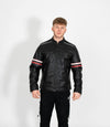 Men's Real Leather Biker Style Racer Jacket