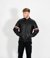 Men's Real Leather Biker Style Racer Jacket