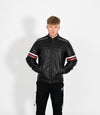 Men's Real Leather Biker Style Racer Jacket
