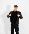 Men's Real Leather Biker Style Racer Jacket