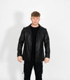Men's Classic Leather Reefer Jacket