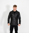 Men's Classic Leather Reefer Jacket