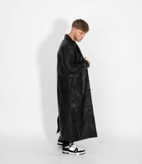 Men's Classic Full Length Leather Coat
