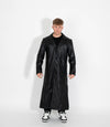 Men's Classic Full Length Leather Coat