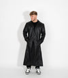 Men's Classic Full Length Leather Coat