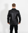 Men's Two Button Leather Blazer