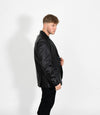 Men's Two Button Leather Blazer