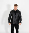 Men's Two Button Leather Blazer