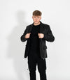Men's Two Button Leather Blazer