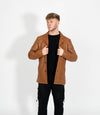 Men's Classic Leather Reefer Jacket
