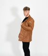 Men's Classic Leather Reefer Jacket