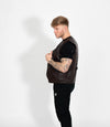 Men's V-Neck Adjustable Leather Waistcoat - Brown