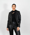 Women's Brando Style Biker Jacket