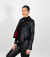 Women's Brando Style Biker Jacket