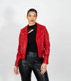 Women's Brando Style Biker Jacket