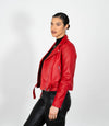 Women's Brando Style Biker Jacket