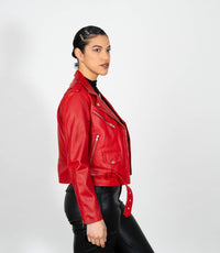 Women's Brando Style Biker Jacket