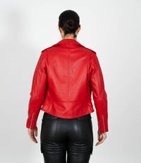 Women's Brando Style Biker Jacket