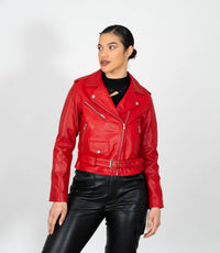 Women's Brando Style Biker Jacket