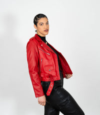 Women's Brando Style Biker Jacket