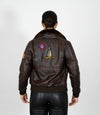 Ladies Air Force Style Bomber Leather Jacket