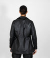 Women's Classic Three Button Leather Blazer