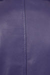 Women's Biker Style Cross Zip Leather Jacket